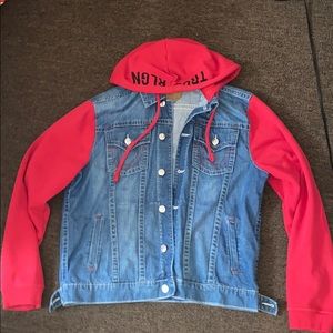 Red True Religion jacket/hoodie